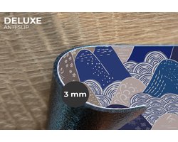 Placemats - 6 stuks - 45x30 cm - Placemat kunststof - Berg - Pastel - Japans - Patronen - Borden onderleggers - Decoratie voor op tafel - Keuken tafeldecoratie accessoires - Vinyl onderlegger - Tafelversiering