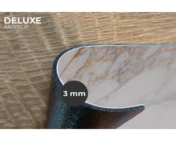 Placemats - 6 stuks - 45x30 cm - Placemat kunststof - Marmer print - Steen - Wit - Goud - Marmerlook - Steen - Luxe - Borden onderleggers - Decoratie voor op tafel - Keuken tafeldecoratie accessoires - Vinyl onderlegger - Tafelversiering