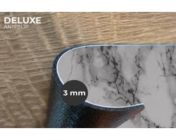 Placemats - 6 stuks - 45x30 cm - Placemat kunststof - Marmer print - Steen - Wit - Grijs - Zwart - Marmerlook - Borden onderleggers - Decoratie voor op tafel - Keuken tafeldecoratie accessoires - Vinyl onderlegger - Tafelversiering