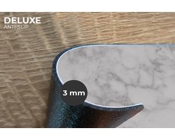 Placemats - 6 stuks - 45x30 cm - Placemat kunststof - Marmer print - Wit - Grijs - Luxe - Marmerlook - Steen - Borden onderleggers - Decoratie voor op tafel - Keuken tafeldecoratie accessoires - Vinyl onderlegger - Tafelversiering