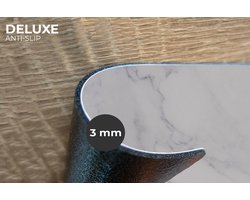 Placemats - 6 stuks - 45x30 cm - Placemat kunststof - Marmer print - Wit - Grijs - Luxe - Marmerlook - Steen - Borden onderleggers - Decoratie voor op tafel - Keuken tafeldecoratie accessoires - Vinyl onderlegger - Tafelversiering