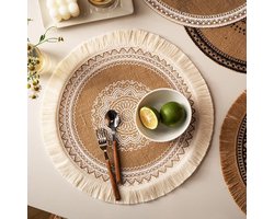 Placemats, jute placemats, als placemat, kan worden gebruikt als schietaccessoire en tafeldecoratie