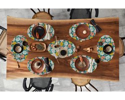 Placemats ovaal - Onderleggers - Ovale placemats - Breien - Wol - Patronen - 8 stuks