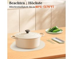 Placemats plastic - Licht wit - 42 x 33 cm - Hittebestendig en afwasbaar - Voor Thuis en Restaurant