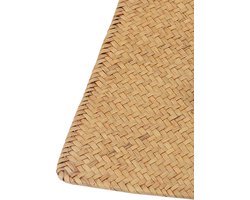 Placemats set van 6 - 45 x 30 cm - natuurlijk zeegras - hittebestendig - perfecte bescherming voor je tafel - ShopVlot