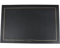 Placemats Tafelmat - Onderzetters Keuken - Tafel Beschermen - Oliebestendig Hitte-isolerend - 45x30cm - Zwart