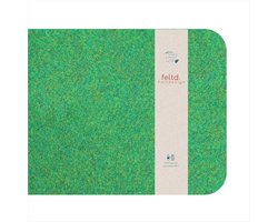 Placemats - Tafelonderleggers - Eettafel Beschermen - Gemaakt van gerecycled materiaal - 45 x 33 cm - Mosgroen