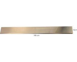 Plafondbalk 1800x150x25mm satin staal zonder gaten