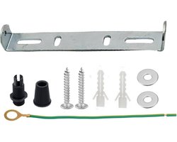 Plafondbeugel voor LED Verlichting en Hanglampen - Zilveren Montageplaat met Accessoires