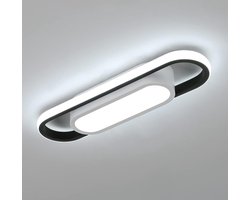 plafondlamp - 40cm - Medium - LED - 24W - 3000LM - 6500K - koel wit licht - rechthoekige plafondlamp - acryl - voor woonkamer, slaapkamer, keuken, hal, studio