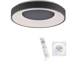 Plafondlamp Anika Zwart 48cm Ø incl. Afstandsbediening