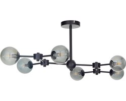 Plafondlamp Aurelia Zwart  Ø 110 x H 32 industrial look