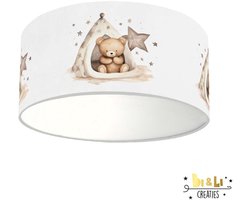 Plafondlamp Beer in tipi-sfeerverlichting-kinderkamer-incl diffuser-beer-incl plafondfitting