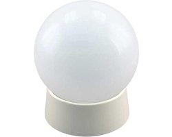 Plafondlamp bol - wit glas