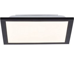 Plafondlamp Flat Zwart LED 29.5 x 29.5cm