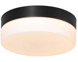 Plafondlamp Ikaro 1362ZW Zwart Ø18cm - Modern, Elektronica & Glas, Steinhauer