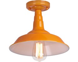 Plafondlamp Industrieel Woonkamer Lampenkap Vintage Keuken Slaapkamer E27 Oranje