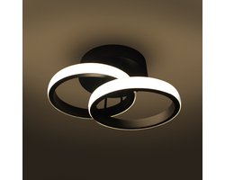 Plafondlamp Industrieel Zwart - Plafoniere Zwart - Plafondlampen Plafondlamp Led Kinderkamer Slaapkamer Milaan