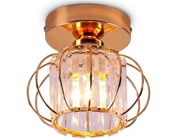 Plafondlamp Kristallen 18cm Moderne Plafonnière voor Keuken Slaapkamer Woonkamer Roze