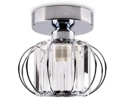 Plafondlamp Kristallen 18cm Moderne Plafonnière voor Keuken Slaapkamer Woonkamer Zilver