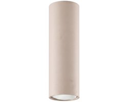 Plafondlamp LAGOS 20 - Sollux Lighting - IP20 - Taupe staal behuizing - 6 x 6 x 20 cm - 1xGU10 LED, exclusief lichtbron - Max. 10 W - Moderne plafondlamp voor gang, hal en woonkamer