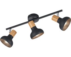 Plafondlamp Latika 3-lichts zwart - R81523032