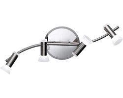 PLAFONDLAMP LED LANA, LENGTE 60 CM, 4 DRAAIBARE SPOTS, DIMBAAR