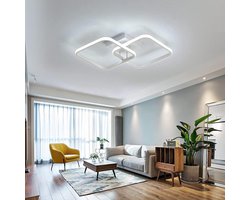 Plafondlamp - LED Plafonniére - wit - l: 59cm - 6500K - 3570Lm - 42W