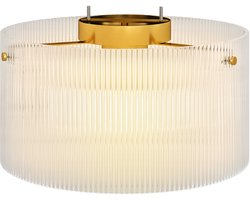Plafondlamp met acryl lampenkap - geschikt voor metaal - halogeen - en LED - lampen.