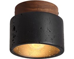 Plafondlamp Modern Creativiteit Plafondlamp Wabi-Stijl voor Woonkamer Keuken Slaapkamer Zwart