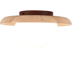 Plafondlamp Modern Woonkamer Wabi-Stijl Plafondlamp voor Slaapkamer Keuken Hal Walnotenhout Neutraal Licht
