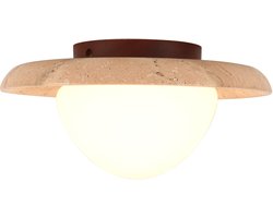 Plafondlamp Modern Woonkamer Wabi-Stijl Plafondlamp voor Slaapkamer Keuken Hal Walnotenhout Warm Licht