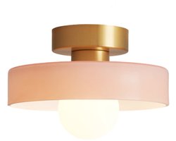 Plafondlamp Moderne Glazen Plafonniere Vintage voor Eetkamer Woonkamer Slaapkamer Goud Roze