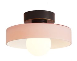 Plafondlamp Moderne Glazen Plafonniere Vintage voor Eetkamer Woonkamer Slaapkamer Zwart Roze