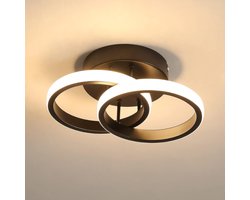 Plafondlamp - "Moderne Ronde LED-Plafondlamp met Warmwit Licht - Perfect voor Woonkamer, Slaapkamer & Keuken!"