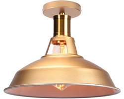 Plafondlamp Retro Slaapkamer E27 Lampenkap Industrieel Woonkamer Goud