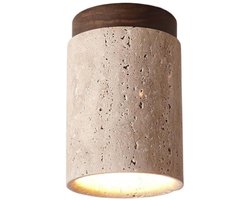 Plafondlamp Slaapkamer Wabi-Stijl Plafonniere Modern voor Woonkamer Keuken Hal Walnotenhout