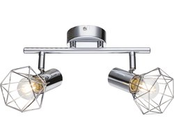 Plafondlamp Spot Light Living Dining Room Beam Light Rail zilver draaibaar Globo 54802-2