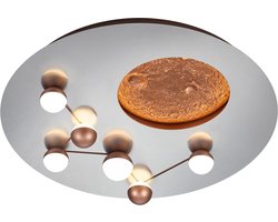 Plafondlamp Trio Leuchten Zodiac aluminium