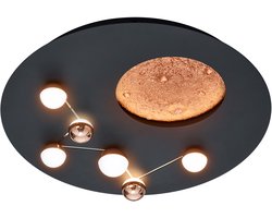 Plafondlamp Trio Leuchten Zodiac zwart