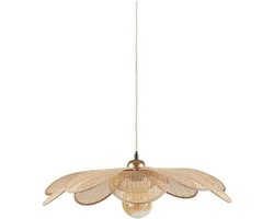 Plafondlamp van bamboe met een diameter van 60 cm voor eetkamer, woonkamer of slaapkamer