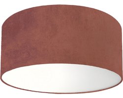 Plafondlamp velours rood - Kinderkamerdecoratie- Lamp voor aan het plafond - Diameter 35cm x 15cm hoog | E27 fitting maximaal 40 watt | Excl. Lichtbron