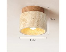 Plafondlampje eiken