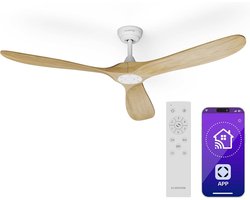 Plafondventilator 178 cm - Stille ventilator - Lucht circuleren - Slimme bediening - Tot 35m² - Donker mos