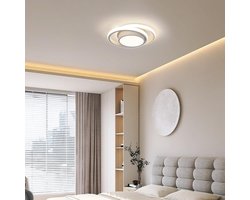 Plafonnier LED rond 32W 2350lm - Lumière naturelle 4500K - Diamètre 28cm - Pour toutes pièces (couloir, chambre, salle de bains, cuisine, salon)