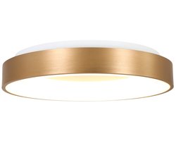 Plafonnier Ringlede 2563GO Goud Ø48cm - Modern design, kunststof en metaal, binnengebruik - Merk: Steinhauer