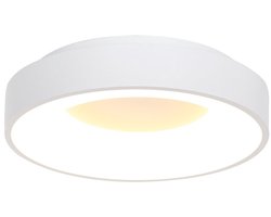 Plafonnier Steinhauer Ringlede 2562W - Wit Ø38cm - Modern, van kunststof en metaal, ideaal voor binnen ruimtes