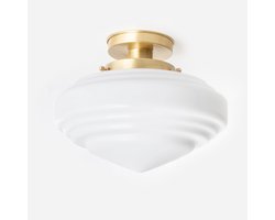 Plafonnière Deco Punt 20's Messing - Art Deco Trade