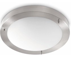 Plafonniere Rondo - RVS look - Ø30 cm - excl. E27