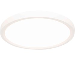 Plafonnière Steinhauer Luminix Witte Plafondlamp 4132W Ø29 cm van kunststof, met 3 standen dimfunctie en instelbare lichtkleur, voor binnengebruik